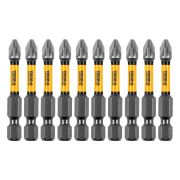 Бита IMPACT, PZ2x50 мм, лазерная обработка шлица, сталь S2, 10 шт., Е 6,3 Denzel