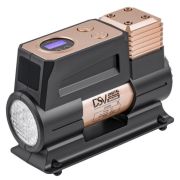 Компрессор автомобильный DSV Smart с LED фонарем 45 л/мин 12В с цифр. маном, сумкой, золотой 224000
