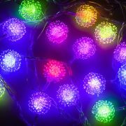 Гирлянда эл. насадка СНОУ БУМ «Рамбутан», 3м. 15 LED, RG/RB, автореж, ПВХ прозр, конннект,220В