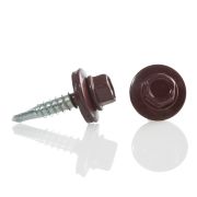 Саморез кровельный мет/мет 4.8*19мм, RAL 3005 кр. вино, Daxmer