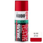 Эмаль аэрозольная Kudo красная, 520мл