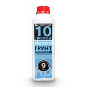 Грунт акриловый (Деоль) КОНЦЕНТРАТ 1:10 фасадный профессиональный 1кг