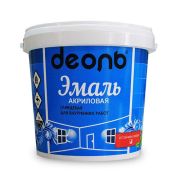 Эмаль Деоль акриловая для окон и дверей без запаха белоснежная 1,0(0,9)кг