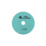 Диск алмазный гибкий шлифовальный 100 № 200 TRIO-DIAMOND (с подачей воды)