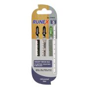 Набор полотен для лобзика Runex №5 T101B/T118A/T244D (дер, пласт, мет)