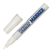 Маркер-краска белый MunHwa Paint Market, пулевидный наконечник 4мм