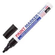 Маркер-краска черный BRAUBERG PRO PLUS нитро-основа, алюминевый корпус, 4мм
