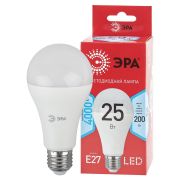 Лампа светодиодная LED, груша (A50-A65), 25 Вт, E27, 4000K нейтрал. RED LINE LED ЭРА
