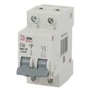 Автоматический выключатель 2P 16A (C) 4.5кА ВА 47-29, SIMPLE-mod-12 ЭРА