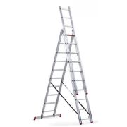 Лестница 3-х секционная алюминиевая 3*10