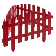 Забор декоративный «Винтаж», 28 х 300 см, терракот, Palisad