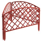 Забор декоративный «Сетка», 24 х 320 см, терракот, Palisad