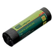 Пакеты для мусора 200 л x 10 шт, пвд, короткий ролик, тип дна «Звезда» Сибртех